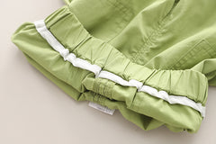 SSX220824-92 طقم صيفي قطعتين ( بلوزة + شورت )