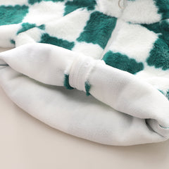 SSX220824-28 كبود بناتي ولادي مبطن مع حقيبة فرو ومبطن فرو تقيل