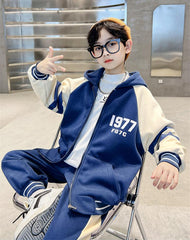 WZS040924-16 طقم سبورت شتوي مبطن فرو بالكامل قطعتين ( جكيت + بنطلون)