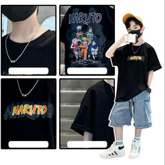 WZH301124-10 تيشيرت قطن أصلي ماركة ناروتو غسيل ولبس