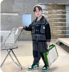 RM1227-16 طقم جينز ولادي قطعتين ( جكيت + بنطلون )