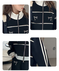 WZH191124-20 بدلة قطنية فخمة قطعتين ( جكيت + بنطلون) ربيعي خريفي