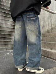 WZH301124-33 بنطلون جينز قصة عريضة