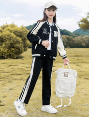 RM090424-28 طقم سبورت بناتي قطعتين ( جكيت + بنطلون )