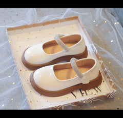 WDY260924-2 حذاء بناتي للأعياد والمناسبات مزين بالستراس