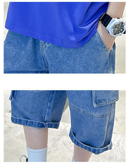 FU14042024-12 طقم ولادي صيفي قطعتين ( بلوزة + بنطلون)