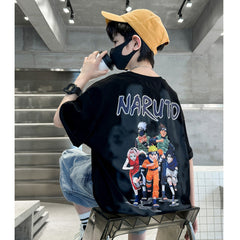 WZH301124-10 تيشيرت قطن أصلي ماركة ناروتو غسيل ولبس