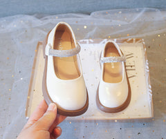 WDY260924-2 حذاء بناتي للأعياد والمناسبات مزين بالستراس