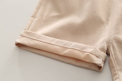 SSX220824-76 طقم صيفي 3 قطع ( قميص + جرافة + شورت )