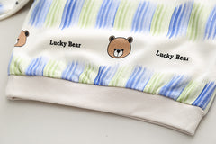 RM0608-20 طقم ولادي قطعتين ( بلوزة قطنية + بنطلون جينز )