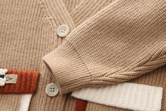 SSX220824-166 طقم ولادي 3 قطع ( جكيت صوف+ بلوزة قطنية + بنلطون جينز )