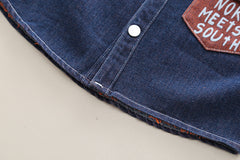 SSX220824-141 طقم جينز 3 قطع ( جكيت + بلوزة + بنطلون )