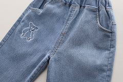 SSX220824-162 طقم 3 قطع ( فست صوف + بلوزة قطنية + بنطلون جينز)