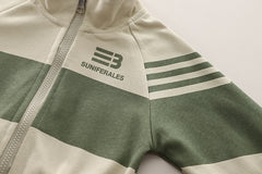 SSN040924-48 طقم تقيل خريفي ربيعي 4 قطع ( بلوزة + جكيت + حقيبة + بنطلون)