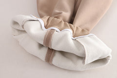 SSX220824-50 طقم شتوي مبطن فرو تقيل بالكامل قطعتين ( بلوزة + بنطلون)