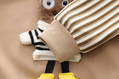 SSX220824-156 ترينج قطن اصلي قطعتين ( بلوزة + بنطلون) ربيعي خريفي