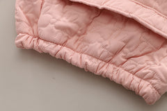 SSN040924-27 طقم بناتي شتوي قطعتين مبطن فرو بالكامل ( بلوزة + بنطلون)