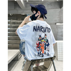 WZH301124-10 تيشيرت قطن أصلي ماركة ناروتو غسيل ولبس