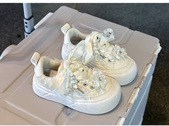 WDY260924-15 حذاء بناتي مورد فخم قالب مريح وطبي للمناسبات والاعياد