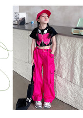 RM150424-20 طقم بناتي قطعتين ( بلوزة + بنطلون)