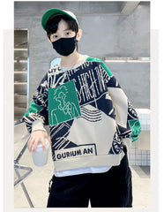 WZH301124-29 هودي ولادي قطن دافي ربيعي خريفي