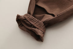 SSX220824-138 طقم ولادي خريفي ربيعي 3 قطع ( قميص + فست صوف + بنطلون كتان)