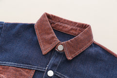 SSX220824-141 طقم جينز 3 قطع ( جكيت + بلوزة + بنطلون )