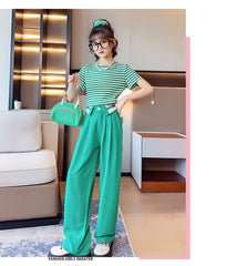 RM150424-6 طقم صيفي قطعتين ( بلوزة + بنطلون )