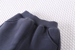 SSX220824-36 طقم ولادي شتوي تقيل مبطن فرو بالكامل قطعتين ( بلوزة + بنطلون)