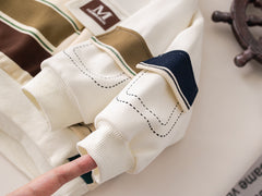 SSX220824-109 طقم ولادي قطعتين ( بلوزة + بنطلون جينز)