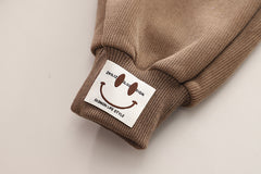 SSX220824-60 طقم ولادي شتوي تقيل مبطن فرو بالكامل قطعتين ( بلوزة + بنطلون)