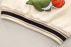 SSX220824-146 بدلة ديناصور قطن اصلي 100% قطعتين ( بلوزة + بنطلون )