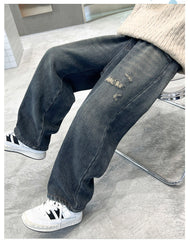 WZH301124-45 بنطلون ولادي جينز