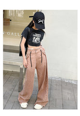 RM150424-22 طقم بناتي صيفي قطعتين ( بلوزة + بنطلون)