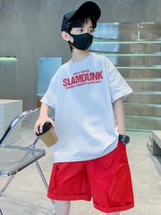 WZH301124-20 بردلة رياضية صيفية ماركة سلام دانك قطعتين ( بلوزة + شورت)