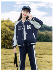 RM090424-28 طقم سبورت بناتي قطعتين ( جكيت + بنطلون )