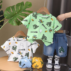 SSX220824-96 طقم صيفي قطعتين ( بلوزة + شورت)