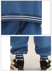 WZS040924-16 طقم سبورت شتوي مبطن فرو بالكامل قطعتين ( جكيت + بنطلون)