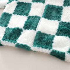 SSX220824-28 كبود بناتي ولادي مبطن مع حقيبة فرو ومبطن فرو تقيل