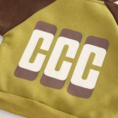 SSX220824-57 طقم ولادي شتوي تقيل مبطن فرو بالكامل قطعتين ( بلوزة + بنطلون)