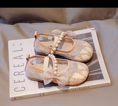 WDY260924-14 حذاء باليه بناتي صيفي ومريح للمناسبات