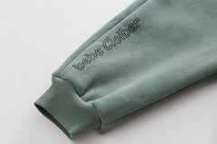 SSX220824-43 طقم ولادي شتوي تقيل مبطن فرو بالكامل قطعتين ( جكيت + بنطلون)