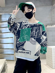 WZH301124-29 هودي ولادي قطن دافي ربيعي خريفي