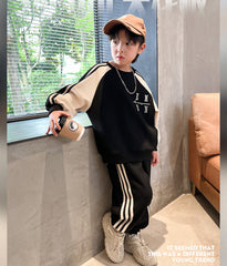 WZH301124-50 بدلة سبورت قطنية ربيعي خريفي قطعتين ( بلوزة + بنطلون)