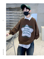 WZH301124-7 هودي قطن ربيع خريفي دافي أصلي