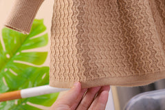 SSX220824-169 فستان بناتي صوف تقيل وناعم شتوي دافي