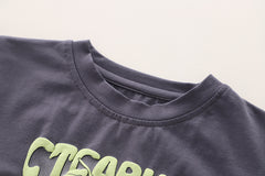 SSX220824-92 طقم صيفي قطعتين ( بلوزة + شورت )