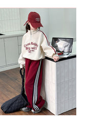 WZH191124-25 بدلة شتوي سميكة قطنية جواها فرو تقيل شتوي