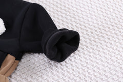 SSX220824-35 ترينج شتوي خريفي تقيل مبطن فرو قطعتين ( جكيت + بنطلون)