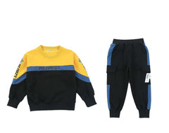 WZS040924-2 طقم سبورت قطن خريفي قطعتين ( بلوزة + بنطلون )